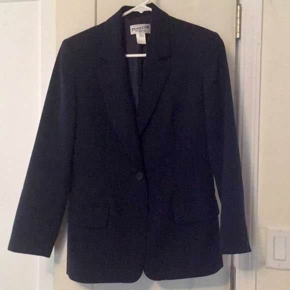 Dark Navy Pendleton virgin wool blazer! - Picture 1 of 2
